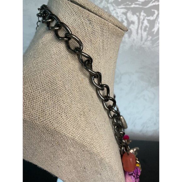 Halite Turquoise Crystal Cross Pendant Laborite Baltic Amber Necklace - Picture 4 of 5